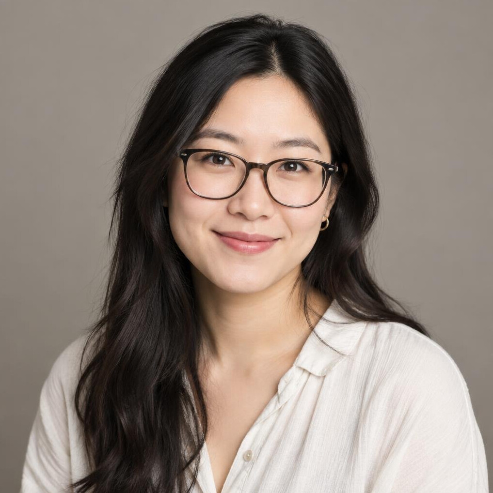 Studio portrait of a woman lighting designer