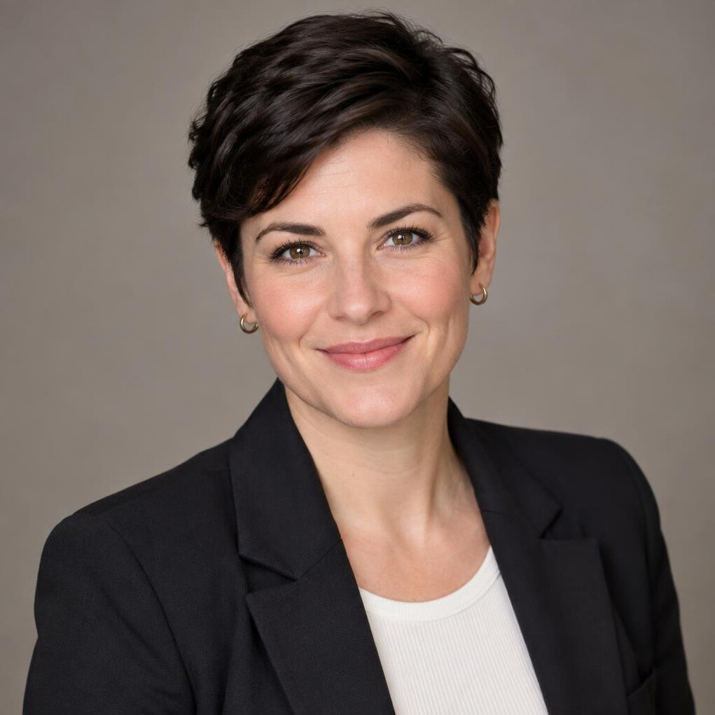 Studio portrait of a woman lead producer